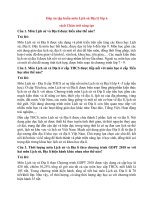 đáp án tự luận tập huấn môn lịch sử địa lý lớp 6 (sách chân trời sáng tạo)