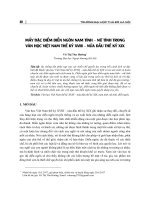 Mấy đặc điểm diễn ngôn nam tính - nữ tính trong văn học Việt Nam thế kỷ XVIII- nửa đầu thế kỷ XIX
