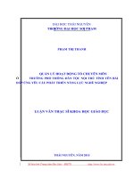 Luận văn thạc sĩ quản lý hoạt động tổ chuyên môn ở trường phổ thông dân tộc nội trú tỉnh yên bái đáp ứng yêu cầu phát triển năng lực nghề nghiệp​ 