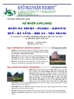 Du lich Tay Nguyen Duong Truong Son Mien Trung 9 ngay