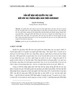 Vấn đề bảo hộ quyền tác giả đối với tác phẩm điện ảnh internet