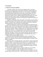 SKKN some methods to improve the quality of learning english for students at grade 5 at thi tran primary school 