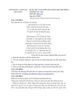 Đề thi thử vào lớp 10 môn Ngữ văn Sở GD&ĐT Bắc Giang năm 2021 - 2022