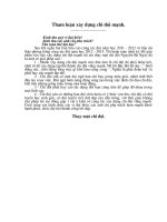 tham luan ve xay dung lien doi manh