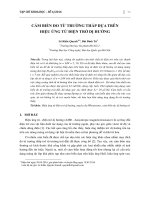 Cảm biến đo từ trường thấp dựa trên hiệu ứng từ điện trở dị hướng