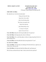 Đề thi học kì 2 lớp 8 môn Văn phòng GD&ĐT Lệ Thủy năm 2020 - 2021