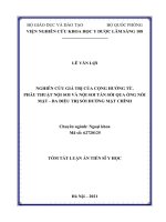 Tóm tắt luận án Tiến sĩ Y học: Nghiên cứu giá trị của cộng hưởng từ, phẫu thuật nội soi và nội soi tán sỏi qua ống nối mật - da điều trị sỏi đường mật chính