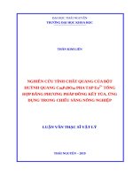 Luận văn thạc sĩ nghiên cứu tính chất quang của bột huỳnh quang Ca6P5BO20 pha tạp eu2+ tổng hợp bằng phương pháp đồng kết tủa, ứng dụng trong chiếu sáng nông nghiệp​ 