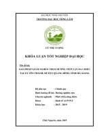 Giải pháp giảm nghèo theo hướng tiếp cận đa chiều tại xã yên thành huyện quang bình tỉnh hà giang 