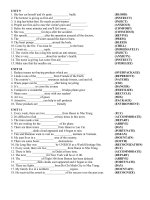 WORD FORMTATION ENGLISH 8 UNIT 911