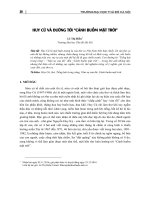 Huy cừ và đường tới Cánh buồm mặt trời