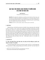 Dạy học văn trong nhà trường từ điểm nhìn của một số nhà văn