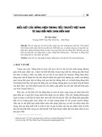 Kiểu kết cấu đồng hiện trong tiểu thuyết Việt Nam từ sau đổi mới 1986 đến nay