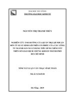 Tóm tắt Luận văn Thạc sĩ Kế toán: Nghiên cứu ảnh hưởng của quản trị lợi nhuận đến tỷ suất sinh lời trên cổ phiếu của các công ty ngành sản xuất hàng tiêu dùng niêm yết trên Sở
