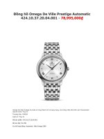 Đồng hồ omega de ville prestige automatic 424 10 37 20 04 001   78,995,000₫
