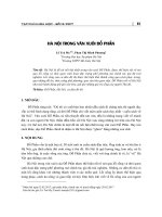 Hà Nội trong văn xuôi Đỗ Phấn