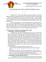Bao cao tong ket cong tac Doi nam hoc 20112012