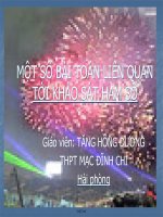 Một số bài toán liên quan tới khảo sát hàm số