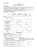 Ma tran de kiem tra chuong 4 Dai so 9