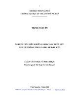 Luận văn thạc sĩ nghiên cứu điều khiển giảm chấn thủy lực của hệ thống treo cabin xe đầu kéo 