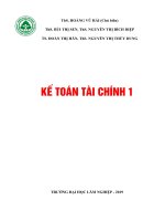Bài giảng Kế toán tài chính 1: Phần 1 - ĐH Lâm Nghiệp