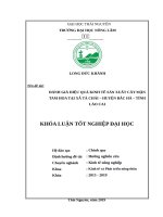 Luận văn thạc sĩ đánh giá hiệu quả kinh tế sản xuất cây mận tam hoa tại xã tà chải   huyện bắc hà   tỉnh lào cai​ 