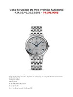 Đồng hồ omega de ville prestige automatic 424 10 40 20 02 001   74,995,000₫