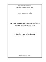 Phương pháp diện tích và thể tích trong hình học sơ cấp 