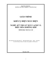 Giáo trình Khí cụ điện máy điện (Nghề: Kỹ thuật máy lạnh và điều hòa không khí) - CĐ Công nghiệp và Thương mại