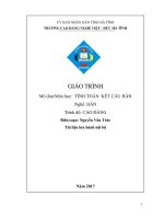 Giáo trình Tính toán kết cấu hàn (Nghề: Hàn) - CĐ Nghề Việt Đức, Hà Tĩnh