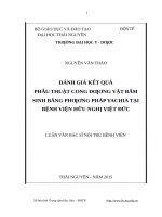 Luận văn thạc sĩ đánh giá kết quả phẫu thuật cong dương vật bẩm sinh bằng phương pháp yachia tại bệnh viện hữu nghị việt đức​ 