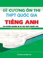 Đề cương ôn thi THPT quốc gia môn tiếng anh