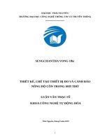 Luận văn thạc sĩ thiết kế, chế tạo thiết bị đo và cảnh báo nồng độ cồn trong hơi thở 