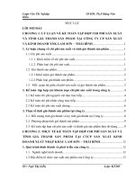 Luận văn tốt nghiệp - Kế toán tập hợp chi phí sản xuất và tính giá thành sản phẩm tại Công ty cổ phần sản xuất kinh doanh xuất nhập khẩu Lam Sơn – Thái Bình