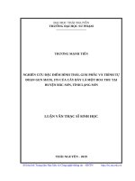 Luận văn thạc sĩ nghiên cứu đặc điểm hình thái, giải phẫu và trình tự đoạn gen MATK, ITS của cây bảy lá một hoa thu tại huyện bắc sơn, tỉnh lạng sơn​ 
