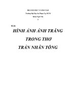 HÌNH ẢNH ÁNH TRĂNG TRONG THƠ TRẦN NHÂN TÔNG