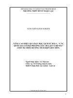 SKKN nâng cao hiệu quả dạy học lịch sử bài 4 các quốc gia cổ đại phương tây  hi lạp và rô ma (tiết 02) theo hướng tích hợp liên môn  