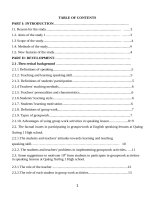 SKKN SOME SUGGESTIONS TO MOTIVATE 10th FORM STUDENTS TO PARTICIPATE IN GROUPWORK ACTIVITIES IN SPEAKING LESSONS AT QUANG XUONG 1 HIGH SCHOOL 