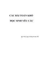 Cac bai toan hay