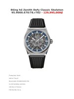 Đồng hồ zenith defy classic skeleton 95 9000 670 78 r782   129,995,000₫