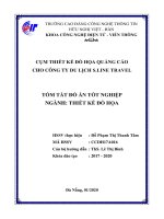 CỤM THIẾT KẾ ĐỒ HỌA QUẢNG CÁO CHO CÔNG TY DU LỊCH S.LINE TRAVEL TÓM TẮT ĐỒ ÁN TỐT NGHIỆP NGÀNH: THIẾT KẾ ĐỒ HỌA