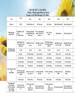 Thoi khoa bieu tuan III thang 11 cua be Tiny Star