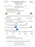 De thi Tin hoc cuoi nam cho HS lop 4