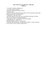 De cuong on kiem tra hoc ky IDia ly lop 8