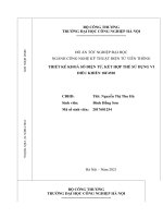 HAUI - ĐATN DH2021- CÔNG NGHỆ KỸ THUẬT ĐIỆN TỬ VIỄN THÔNG-THIẾT KẾ KHOÁ SỐ ĐIỆN TỬ, KẾT HỢP THẺ SỬ DỤNG VI ĐIỀU KHIỂN 18F4520