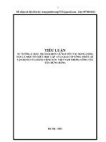 79. TƯ TƯỞNG C.MÁC, PH.ĂNGGHEN VỀ NGUYÊN TẮC ĐẢNG CỘNG SẢN LÀ MỘT TỔ CHỨC ĐỘC LẬP  CỦA GIAI CẤP CÔNG NHÂN, SỰ VẬN DỤNG CỦA ĐẢNG CỘNG SẢN  VIỆT NAM TRONG CÔNG TÁC XÂY DỰNG ĐẢNG