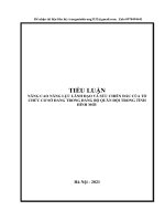 67. NÂNG CAO NĂNG LỰC LÃNH ĐẠO VÀ SỨC CHIẾN ĐẤU CỦA TỔ CHỨC CƠ SỞ ĐẢNG TRONG ĐẢNG BỘ QUÂN ĐỘI TRONG TÌNH HÌNH MỚI