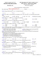 Đề khảo sát Toán 9 THCS Phù Lương, Bắc Ninh năm 2020-2021