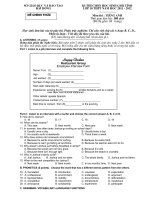 De va dap an thi HSG lop 10 mon Tieng Anh nam hoc 2011 2012 tinh Hai Duong