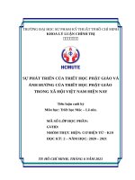 Tiểu luận sự phát triển của triết học Phật giáo và ảnh hưởng của triết học Phật giáo trong xã hội việt nam hiện nay, Triết học Mác Lênin